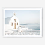 Shop Santorini Church Photo Art Print a coastal themed photography wall art print from The Print Emporium wall artwork collection - Buy Australian made fine art poster and framed prints for the home and your interior decor, TPE-1268-AP