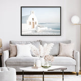 Shop Santorini Church Photo Art Print a coastal themed photography wall art print from The Print Emporium wall artwork collection - Buy Australian made fine art poster and framed prints for the home and your interior decor, TPE-1268-AP