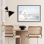 Shop Santorini Church Photo Art Print a coastal themed photography wall art print from The Print Emporium wall artwork collection - Buy Australian made fine art poster and framed prints for the home and your interior decor, TPE-1268-AP