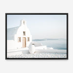 Shop Santorini Church Photo Canvas Print a coastal themed photography framed stretched canvas print from The Print Emporium wall artwork collection - Buy Australian made prints for the home and your interior decor space, TPE-1268-CA-35X46-NF