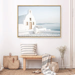 Shop Santorini Church Photo Canvas Print a coastal themed photography framed stretched canvas print from The Print Emporium wall artwork collection - Buy Australian made prints for the home and your interior decor space, TPE-1268-CA-35X46-NF