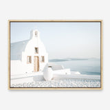 Shop Santorini Church Photo Canvas Print a coastal themed photography framed stretched canvas print from The Print Emporium wall artwork collection - Buy Australian made prints for the home and your interior decor space, TPE-1268-CA-35X46-NF
