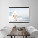 Shop Santorini Church Photo Canvas Print a coastal themed photography framed stretched canvas print from The Print Emporium wall artwork collection - Buy Australian made prints for the home and your interior decor space, TPE-1268-CA-35X46-NF