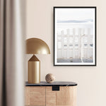 Shop Santorini Gate Photo Art Print a coastal themed photography wall art print from The Print Emporium wall artwork collection - Buy Australian made fine art poster and framed prints for the home and your interior decor, TPE-1333-AP