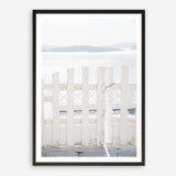 Shop Santorini Gate Photo Art Print a coastal themed photography wall art print from The Print Emporium wall artwork collection - Buy Australian made fine art poster and framed prints for the home and your interior decor, TPE-1333-AP