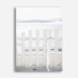 Shop Santorini Gate Photo Canvas Print a coastal themed photography framed stretched canvas print from The Print Emporium wall artwork collection - Buy Australian made prints for the home and your interior decor space, TPE-1333-CA-35X46-NF
