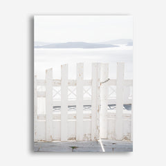 Shop Santorini Gate Photo Canvas Print a coastal themed photography framed stretched canvas print from The Print Emporium wall artwork collection - Buy Australian made prints for the home and your interior decor space, TPE-1333-CA-35X46-NF