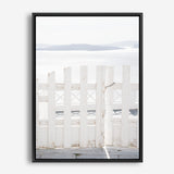 Shop Santorini Gate Photo Canvas Print a coastal themed photography framed stretched canvas print from The Print Emporium wall artwork collection - Buy Australian made prints for the home and your interior decor space, TPE-1333-CA-35X46-NF