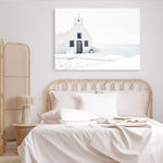 Shop Santorini I Photo Canvas Print a coastal themed photography framed stretched canvas print from The Print Emporium wall artwork collection - Buy Australian made prints for the home and your interior decor space, TPE-941-CA-35X46-NF