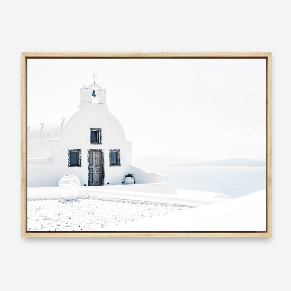 Shop Santorini I Photo Canvas Print a coastal themed photography framed stretched canvas print from The Print Emporium wall artwork collection - Buy Australian made prints for the home and your interior decor space, TPE-941-CA-35X46-NF