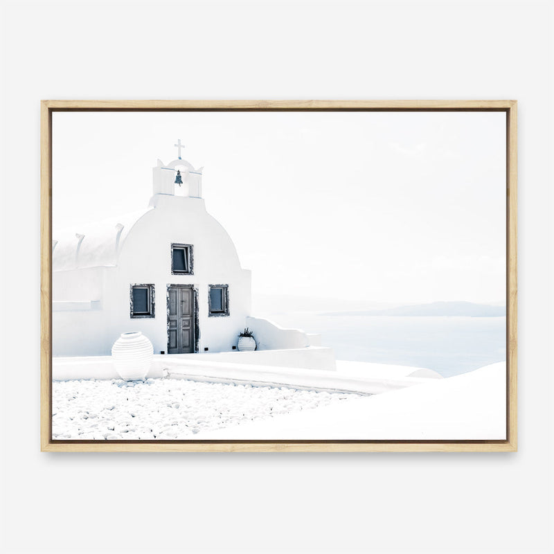 Shop Santorini I Photo Canvas Print a coastal themed photography framed stretched canvas print from The Print Emporium wall artwork collection - Buy Australian made prints for the home and your interior decor space, TPE-941-CA-35X46-NF