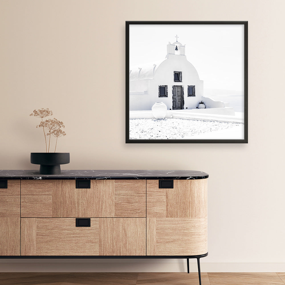 Shop Santorini I (Square) Photo Art Print a coastal themed photography wall art print from The Print Emporium wall artwork collection - Buy Australian made fine art poster and framed prints for the home and your interior decor, TPE-943-AP