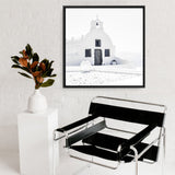 Shop Santorini I (Square) Photo Canvas a coastal themed photography framed stretched canvas print from The Print Emporium wall artwork collection - Buy Australian made prints for the home and your interior decor space, TPE-943-CA-40X40-NF