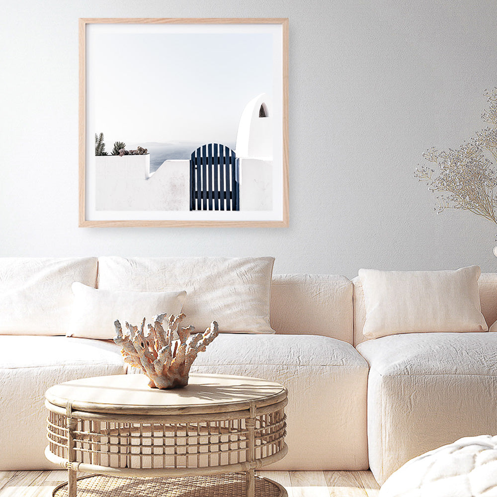 Shop Santorini II (Square) Photo Art Print a photography wall art print from The Print Emporium wall artwork collection - Buy Australian made fine art poster and framed prints for the home and your interior decor room, TPE-748-AP