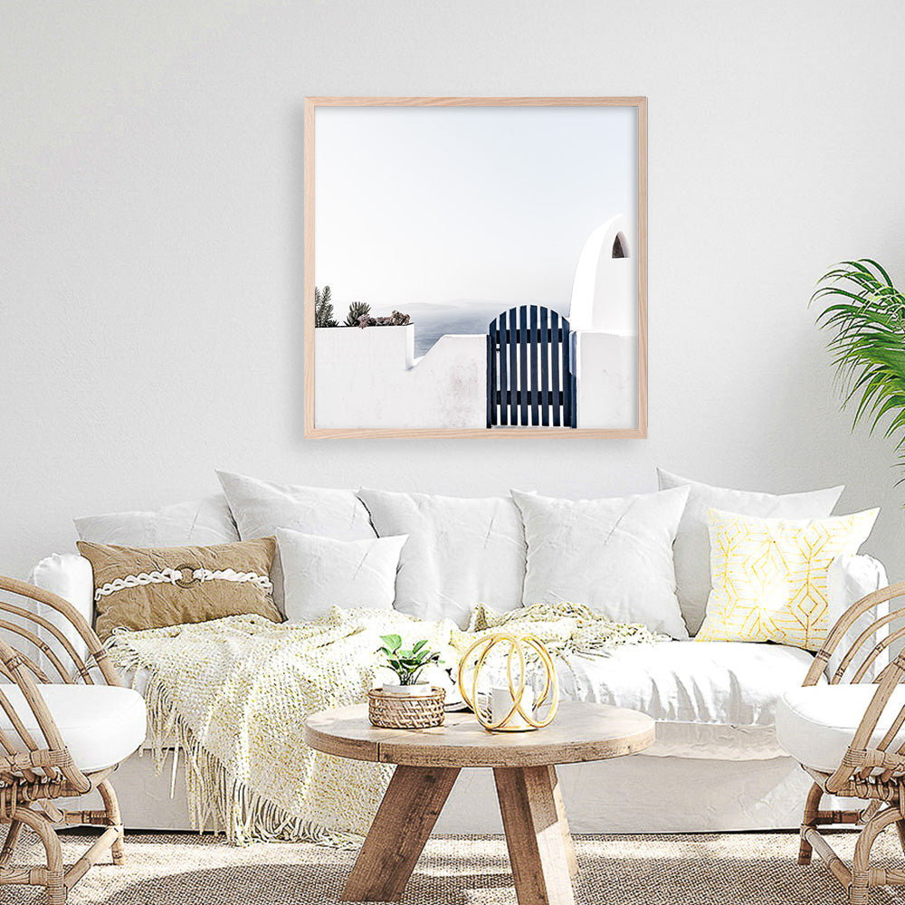 Shop Santorini II (Square) Photo Art Print a photography wall art print from The Print Emporium wall artwork collection - Buy Australian made fine art poster and framed prints for the home and your interior decor room, TPE-748-AP