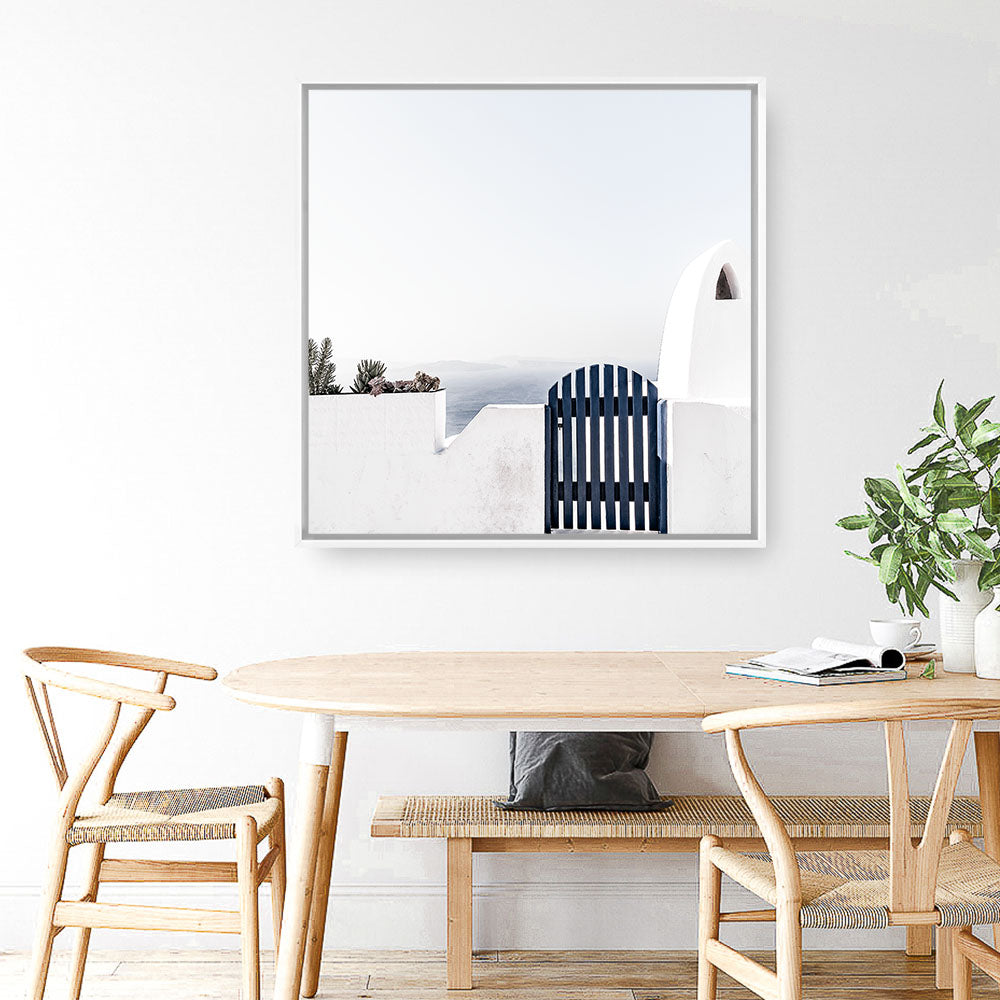 Shop Santorini II (Square) Photo Canvas a photography framed stretched canvas print from The Print Emporium wall artwork collection - Buy Australian made prints for the home and your interior decor space, TPE-748-CA-40X40-NF