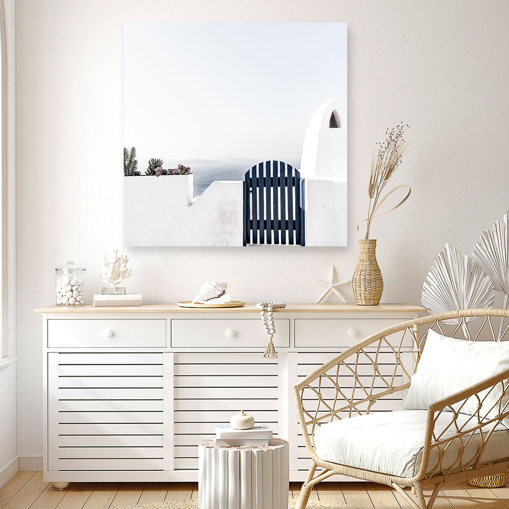 Shop Santorini II (Square) Photo Canvas a photography framed stretched canvas print from The Print Emporium wall artwork collection - Buy Australian made prints for the home and your interior decor space, TPE-748-CA-40X40-NF