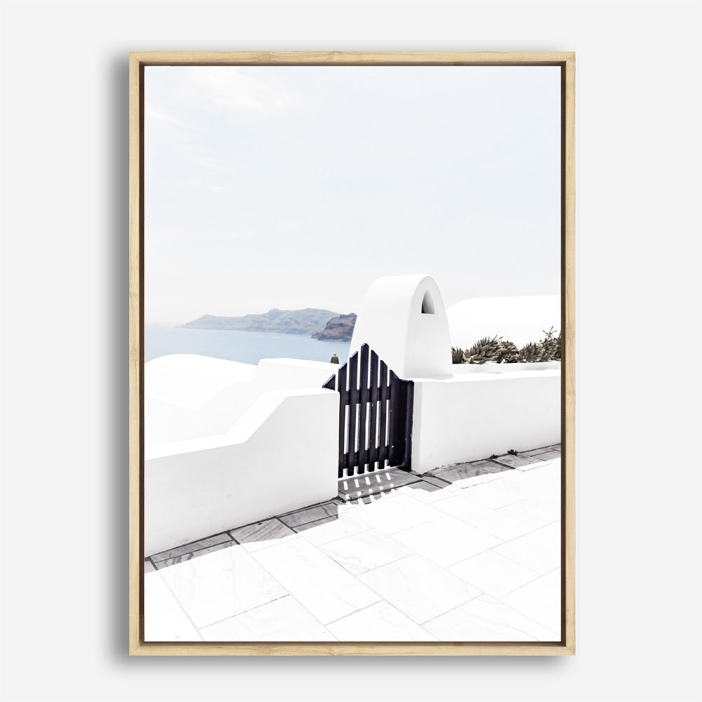 Shop Santorini III Photo Canvas Print a coastal themed photography framed stretched canvas print from The Print Emporium wall artwork collection - Buy Australian made prints for the home and your interior decor space, TPE-841-CA-35X46-NF
