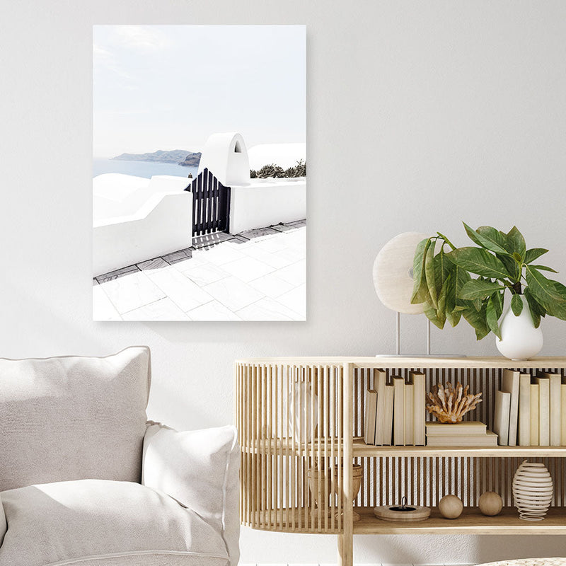 Shop Santorini III Photo Canvas Print a coastal themed photography framed stretched canvas print from The Print Emporium wall artwork collection - Buy Australian made prints for the home and your interior decor space, TPE-841-CA-35X46-NF