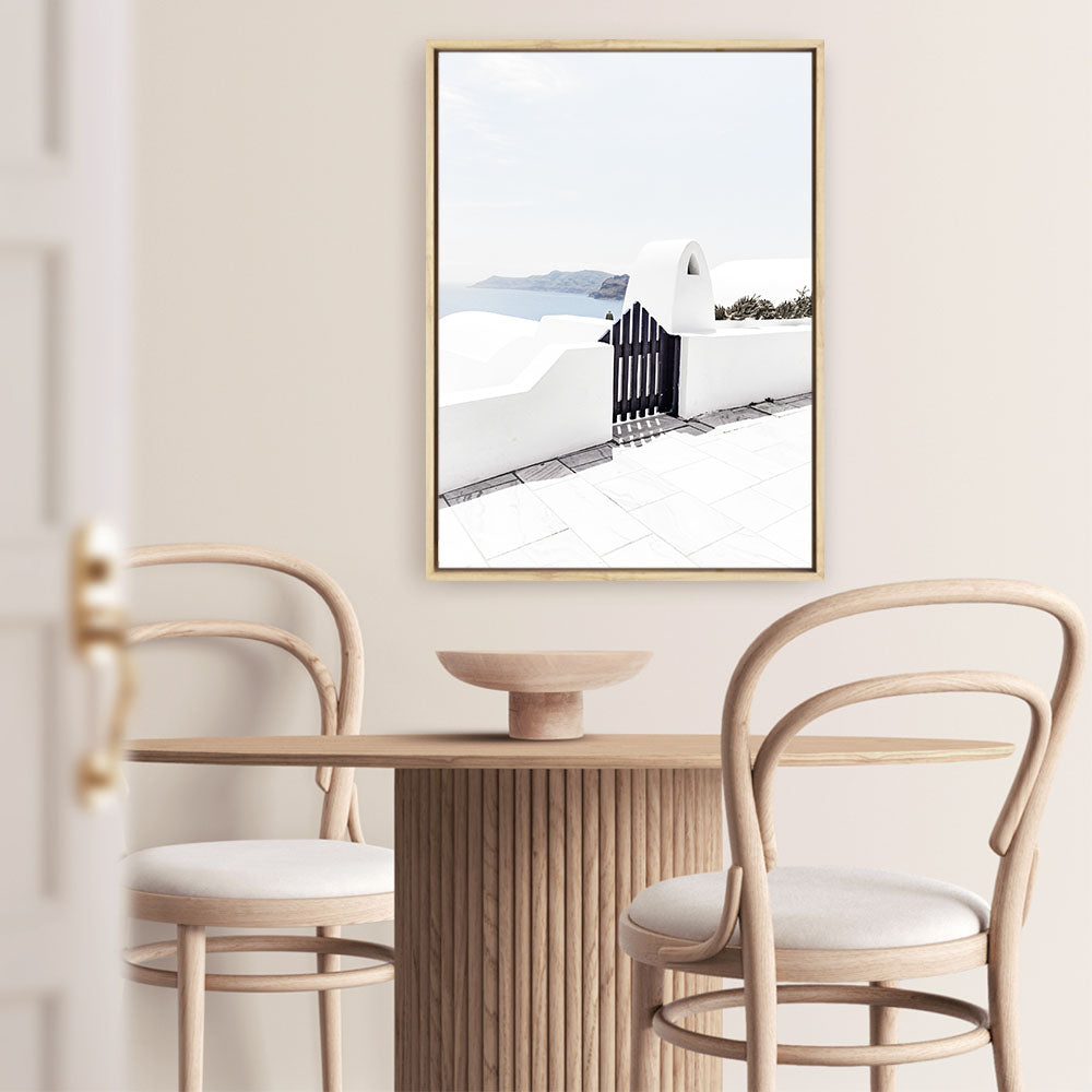 Shop Santorini III Photo Canvas Print a coastal themed photography framed stretched canvas print from The Print Emporium wall artwork collection - Buy Australian made prints for the home and your interior decor space, TPE-841-CA-35X46-NF