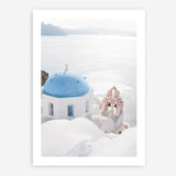 Shop Santorini Panorama I Photo Art Print a coastal themed photography wall art print from The Print Emporium wall artwork collection - Buy Australian made fine art poster and framed prints for the home and your interior decor, TPE-1319-AP