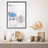 Shop Santorini Panorama I Photo Art Print a coastal themed photography wall art print from The Print Emporium wall artwork collection - Buy Australian made fine art poster and framed prints for the home and your interior decor, TPE-1319-AP