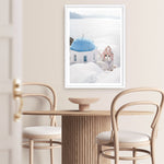 Shop Santorini Panorama I Photo Art Print a coastal themed photography wall art print from The Print Emporium wall artwork collection - Buy Australian made fine art poster and framed prints for the home and your interior decor, TPE-1319-AP