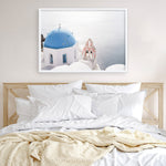 Shop Santorini Panorama II Photo Art Print a coastal themed photography wall art print from The Print Emporium wall artwork collection - Buy Australian made fine art poster and framed prints for the home and your interior decor, TPE-1320-AP