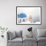 Shop Santorini Panorama II Photo Art Print a coastal themed photography wall art print from The Print Emporium wall artwork collection - Buy Australian made fine art poster and framed prints for the home and your interior decor, TPE-1320-AP
