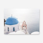 Shop Santorini Panorama II Photo Canvas Print a coastal themed photography framed stretched canvas print from The Print Emporium wall artwork collection - Buy Australian made prints for the home and your interior decor space, TPE-1320-CA-35X46-NF