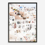 Shop Santorini Skyline II Photo Art Print a coastal themed photography wall art print from The Print Emporium wall artwork collection - Buy Australian made fine art poster and framed prints for the home and your interior decor, TPE-1315-AP