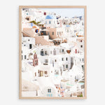 Shop Santorini Skyline II Photo Art Print a coastal themed photography wall art print from The Print Emporium wall artwork collection - Buy Australian made fine art poster and framed prints for the home and your interior decor, TPE-1315-AP
