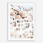 Shop Santorini Skyline II Photo Art Print a coastal themed photography wall art print from The Print Emporium wall artwork collection - Buy Australian made fine art poster and framed prints for the home and your interior decor, TPE-1315-AP