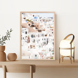 Shop Santorini Skyline II Photo Art Print a coastal themed photography wall art print from The Print Emporium wall artwork collection - Buy Australian made fine art poster and framed prints for the home and your interior decor, TPE-1315-AP