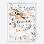 Shop Santorini Skyline II Photo Art Print a coastal themed photography wall art print from The Print Emporium wall artwork collection - Buy Australian made fine art poster and framed prints for the home and your interior decor, TPE-1315-AP