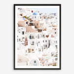 Shop Santorini Skyline II Photo Art Print a coastal themed photography wall art print from The Print Emporium wall artwork collection - Buy Australian made fine art poster and framed prints for the home and your interior decor, TPE-1315-AP