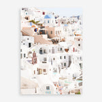 Shop Santorini Skyline II Photo Art Print a coastal themed photography wall art print from The Print Emporium wall artwork collection - Buy Australian made fine art poster and framed prints for the home and your interior decor, TPE-1315-AP