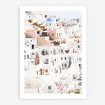 Shop Santorini Skyline II Photo Art Print a coastal themed photography wall art print from The Print Emporium wall artwork collection - Buy Australian made fine art poster and framed prints for the home and your interior decor, TPE-1315-AP