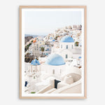 Shop Santorini Skyline III Photo Art Print a coastal themed photography wall art print from The Print Emporium wall artwork collection - Buy Australian made fine art poster and framed prints for the home and your interior decor, TPE-1316-AP