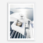 Shop Santorini Staircase Photo Art Print a coastal themed photography wall art print from The Print Emporium wall artwork collection - Buy Australian made fine art poster and framed prints for the home and your interior decor, TPE-1297-AP