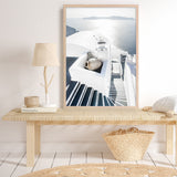 Shop Santorini Staircase Photo Art Print a coastal themed photography wall art print from The Print Emporium wall artwork collection - Buy Australian made fine art poster and framed prints for the home and your interior decor, TPE-1297-AP