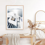 Shop Santorini Staircase Photo Art Print a coastal themed photography wall art print from The Print Emporium wall artwork collection - Buy Australian made fine art poster and framed prints for the home and your interior decor, TPE-1297-AP