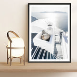 Shop Santorini Staircase Photo Art Print a coastal themed photography wall art print from The Print Emporium wall artwork collection - Buy Australian made fine art poster and framed prints for the home and your interior decor, TPE-1297-AP