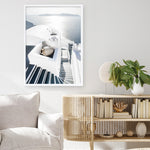 Shop Santorini Staircase Photo Art Print a coastal themed photography wall art print from The Print Emporium wall artwork collection - Buy Australian made fine art poster and framed prints for the home and your interior decor, TPE-1297-AP