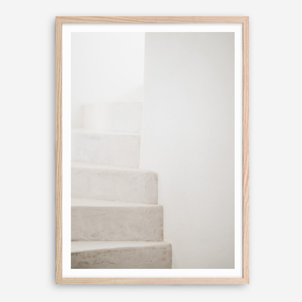 Shop Santorini Stairs Photo Art Print a coastal themed photography wall art print from The Print Emporium wall artwork collection - Buy Australian made fine art poster and framed prints for the home and your interior decor, TPE-1237-AP