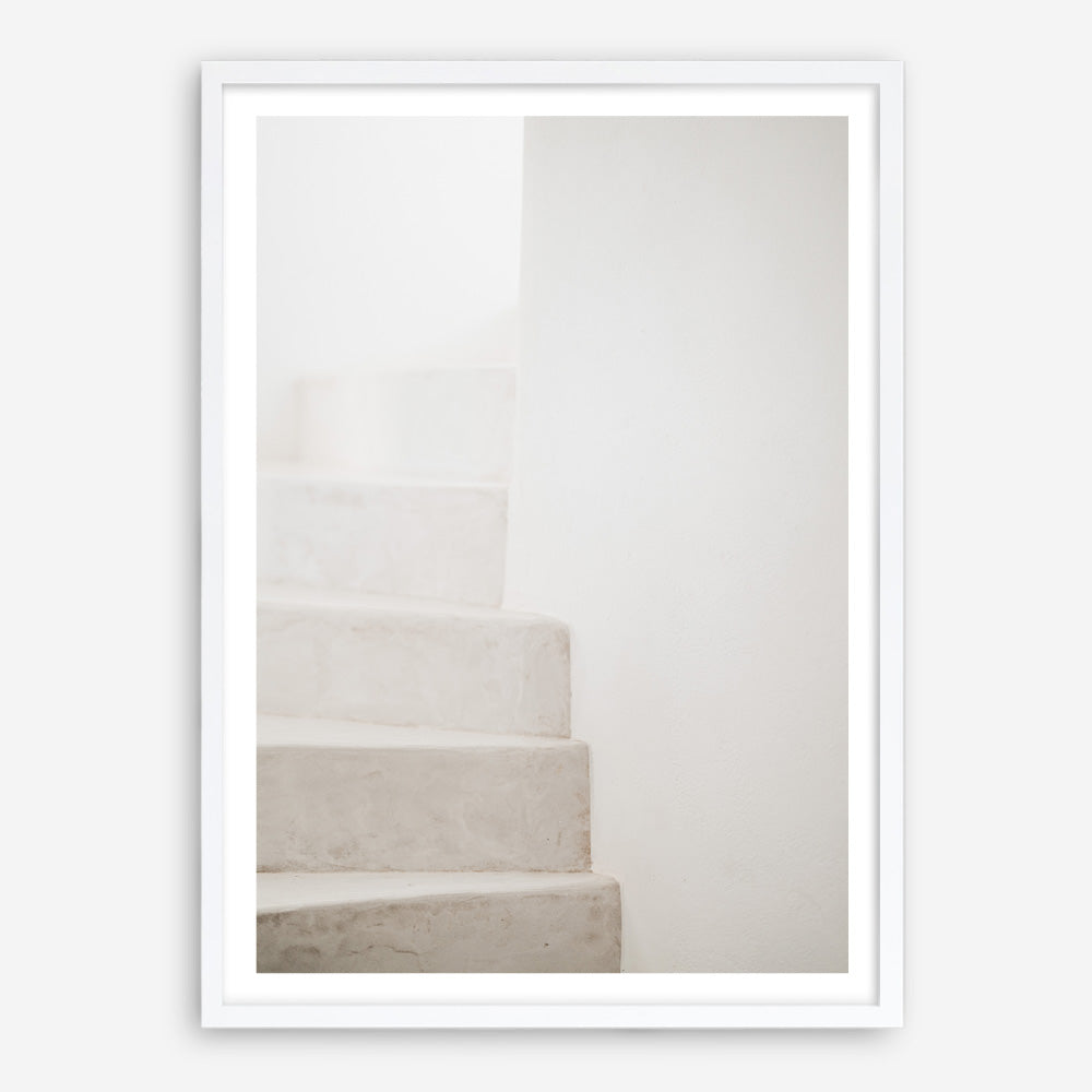 Shop Santorini Stairs Photo Art Print a coastal themed photography wall art print from The Print Emporium wall artwork collection - Buy Australian made fine art poster and framed prints for the home and your interior decor, TPE-1237-AP