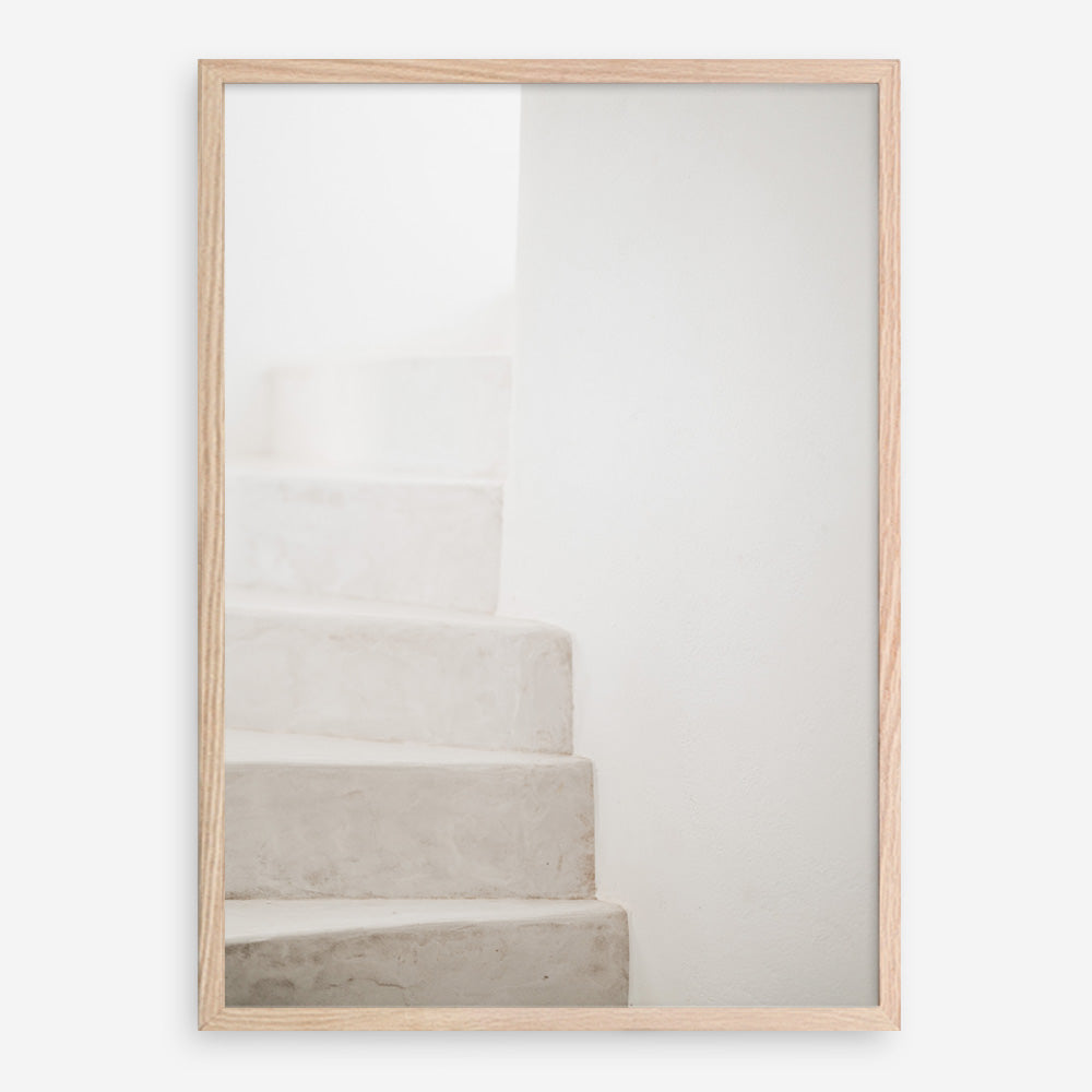 Shop Santorini Stairs Photo Art Print a coastal themed photography wall art print from The Print Emporium wall artwork collection - Buy Australian made fine art poster and framed prints for the home and your interior decor, TPE-1237-AP