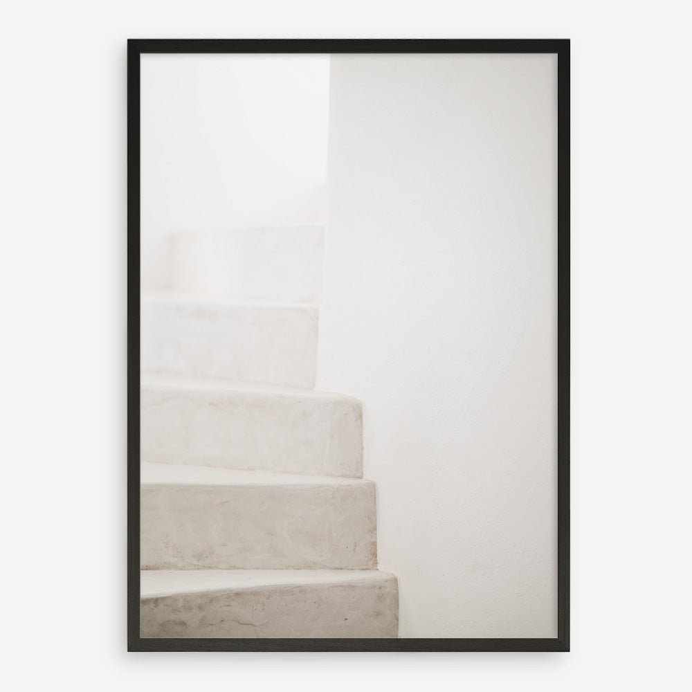 Shop Santorini Stairs Photo Art Print a coastal themed photography wall art print from The Print Emporium wall artwork collection - Buy Australian made fine art poster and framed prints for the home and your interior decor, TPE-1237-AP