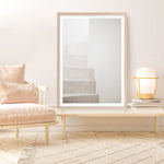 Shop Santorini Stairs Photo Art Print a coastal themed photography wall art print from The Print Emporium wall artwork collection - Buy Australian made fine art poster and framed prints for the home and your interior decor, TPE-1237-AP