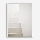 Shop Santorini Stairs Photo Canvas Print a coastal themed photography framed stretched canvas print from The Print Emporium wall artwork collection - Buy Australian made prints for the home and your interior decor space, TPE-1237-CA-35X46-NF